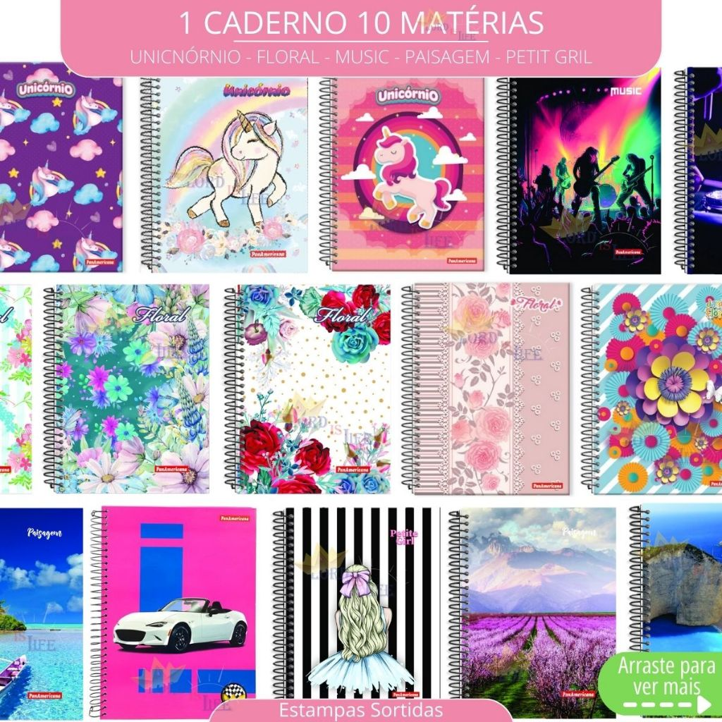 Material Escolar Completo Com Sem Estojo Escolar Feminino Mochila Escolar Feminina Volta As aulas